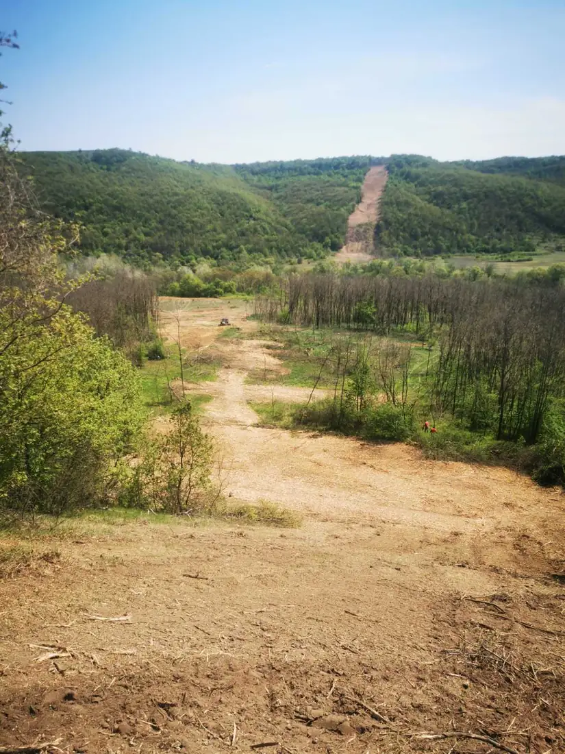 Freigegebene Infrastrukturroute in der Region Ruse